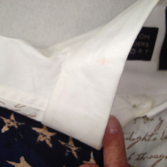 Cotton Traders Sport Waving Flag Patriotic Button Front Short Sleeve Shirt - Picture 8 of 8